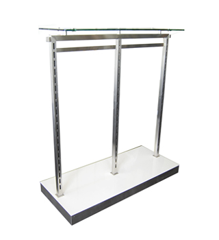 MA Skinny Rack 2 Bay with Glass Top