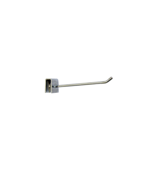 150mm Display Hook (prong) for Flat Bar - Chrome