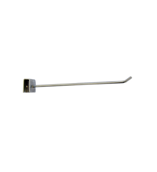 250mm Display Hook (prong) for Flat Bar - Chrome